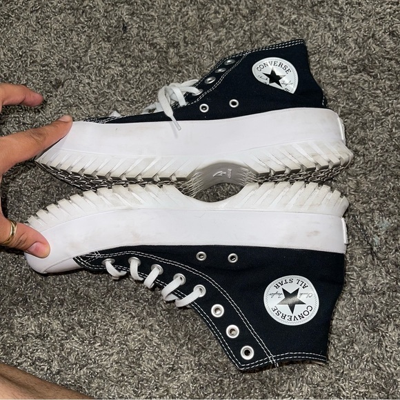 Converse Chuck Taylor All Star Lugged 2.0 High Top Black Canvas Sz 8.5M/10.5W - Picture 9 of 9